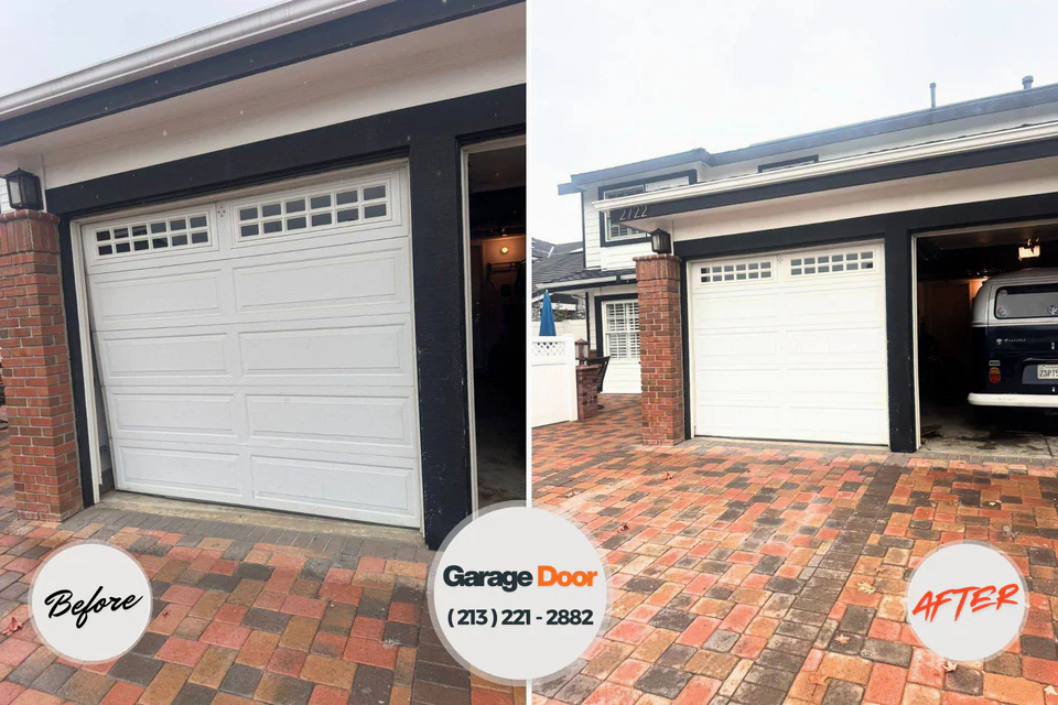 Before and after: Garage Door Installation & Replacement Brices Creek, NC